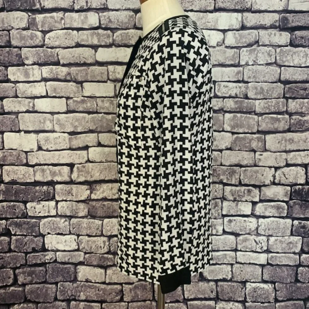 Michael Kors Black & White Blouse Size XS